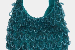 Beaded mini handbag