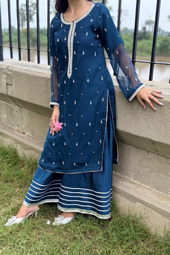 Embroidered Organza 3-Piece Suit Dress - Image 2