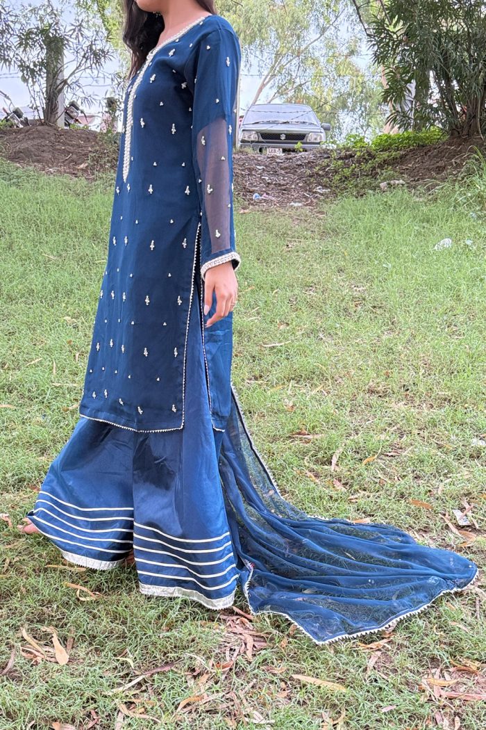 Embroidered Organza 3-Piece Suit Dress - Image 3
