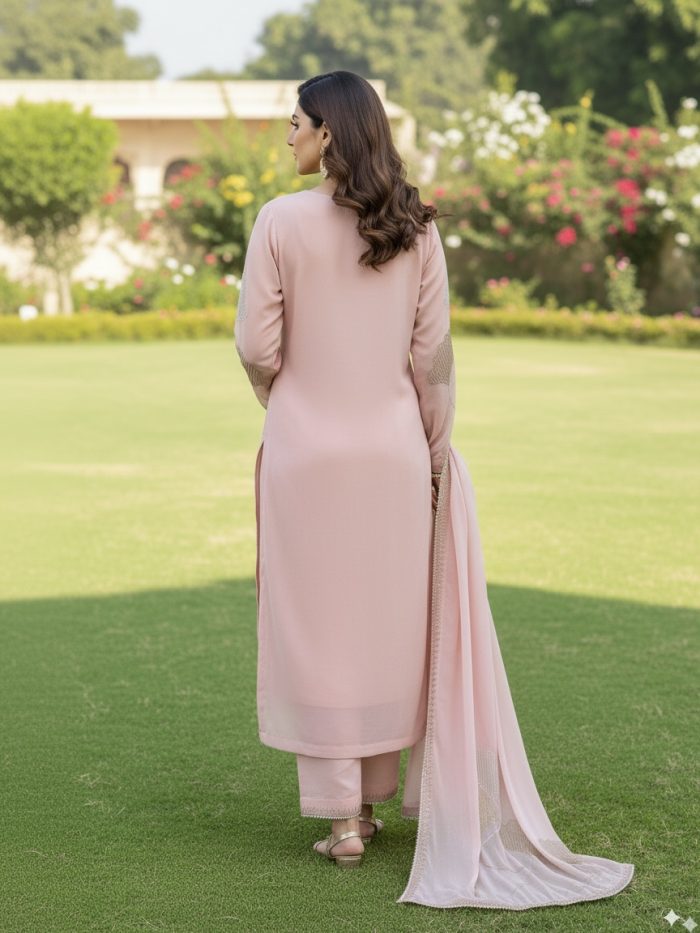 Lavish Chiffon 3-Piece Dress - Image 4