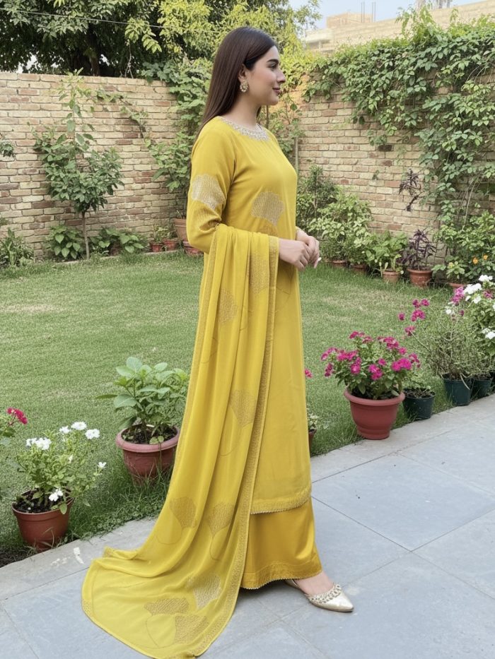 Lavish Chiffon 3-Piece Dress - Image 2