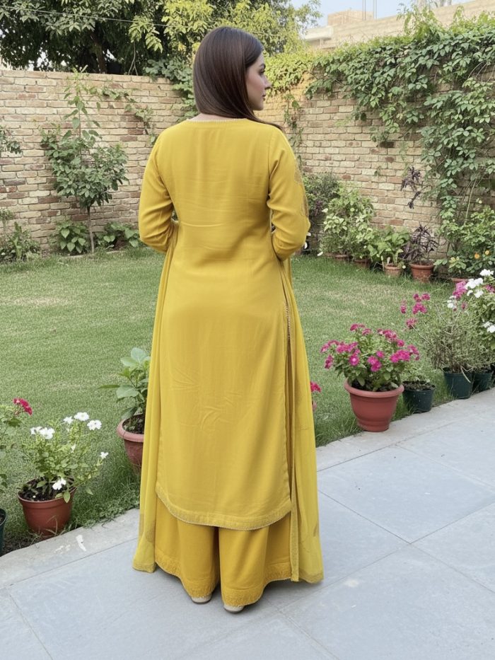 Lavish Chiffon 3-Piece Dress - Image 4