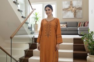 Elegent Rust 2-Piece Dress