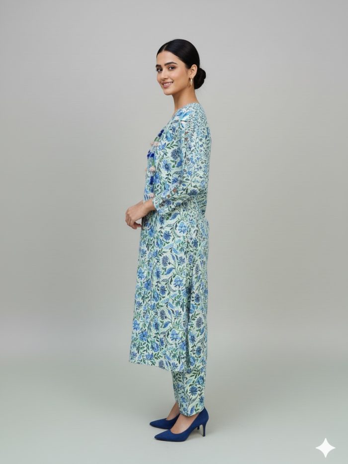 Printed Khaddar 2-Piece Dress - Image 3