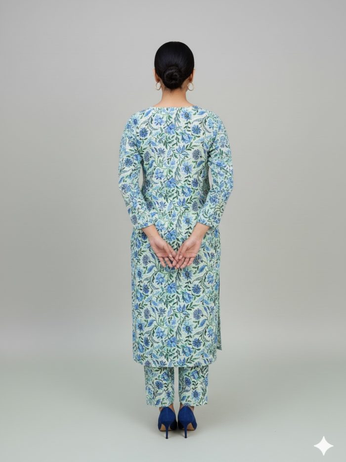 Printed Khaddar 2-Piece Dress - Image 4